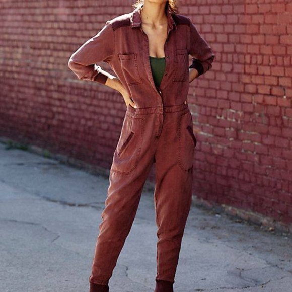 Free People Brown Jumpsuit - Picture 2 of 8